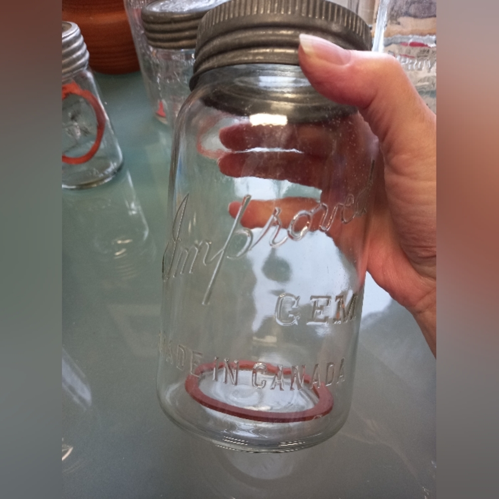 Vintage Improved Gem canning jar